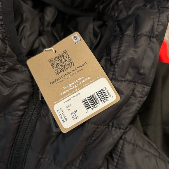 Patagonia Women's Nano Puffy Hoody Black Quilted Jacket - Picture 4 of 7